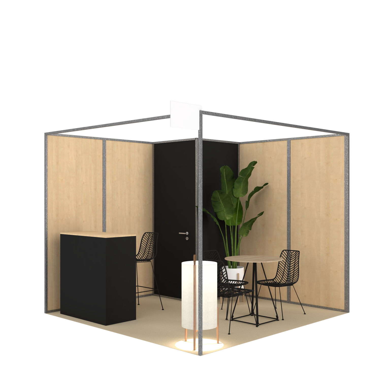 stand packagés Bois noir 01