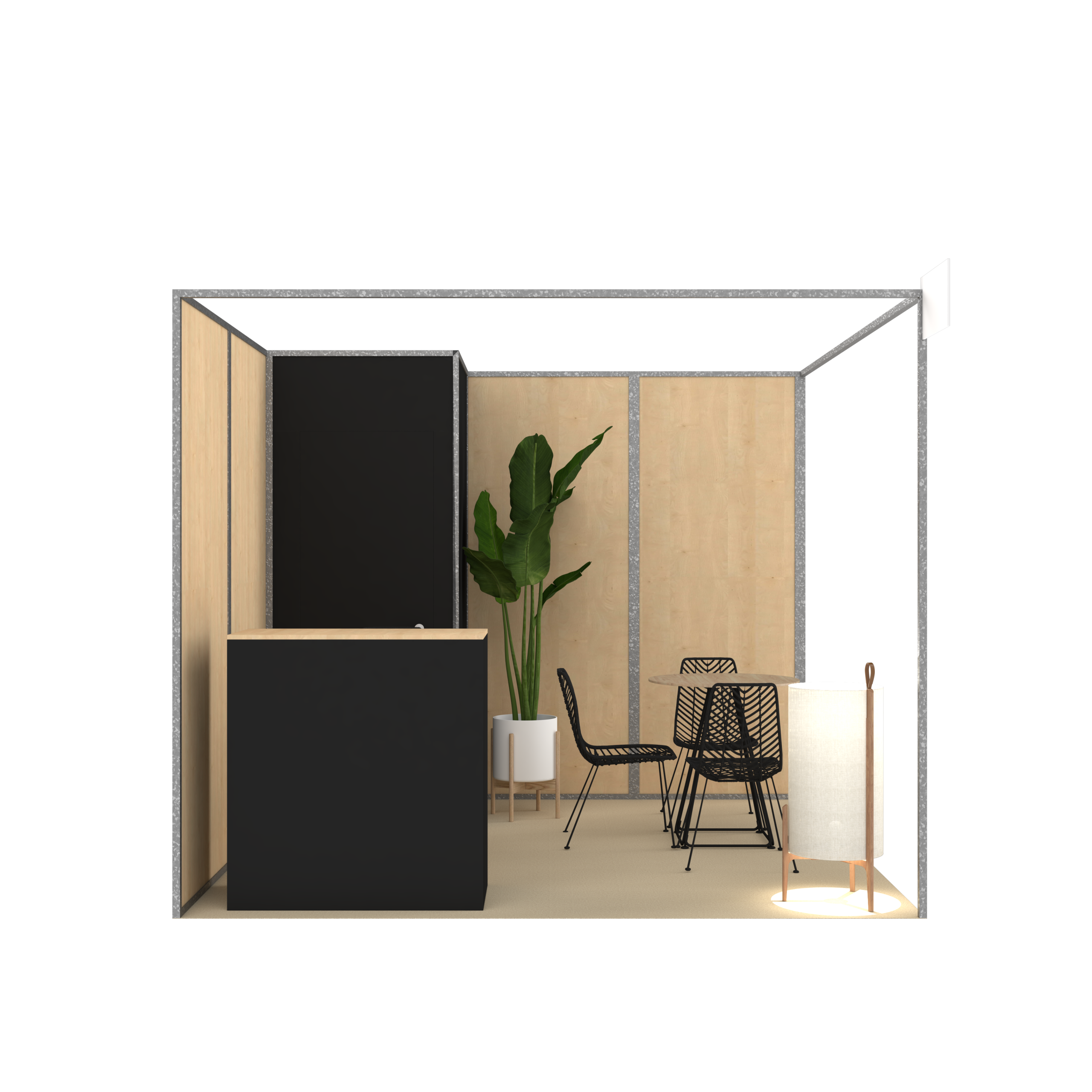 stand packagés Bois noir 02