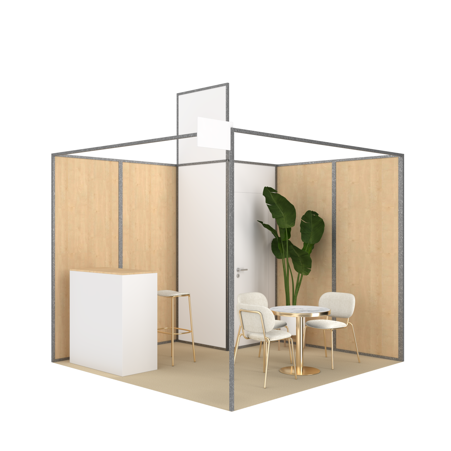 stand packagés bois blanc 01